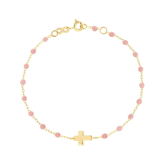 Bracelet Blush Croix or jaune 17cm