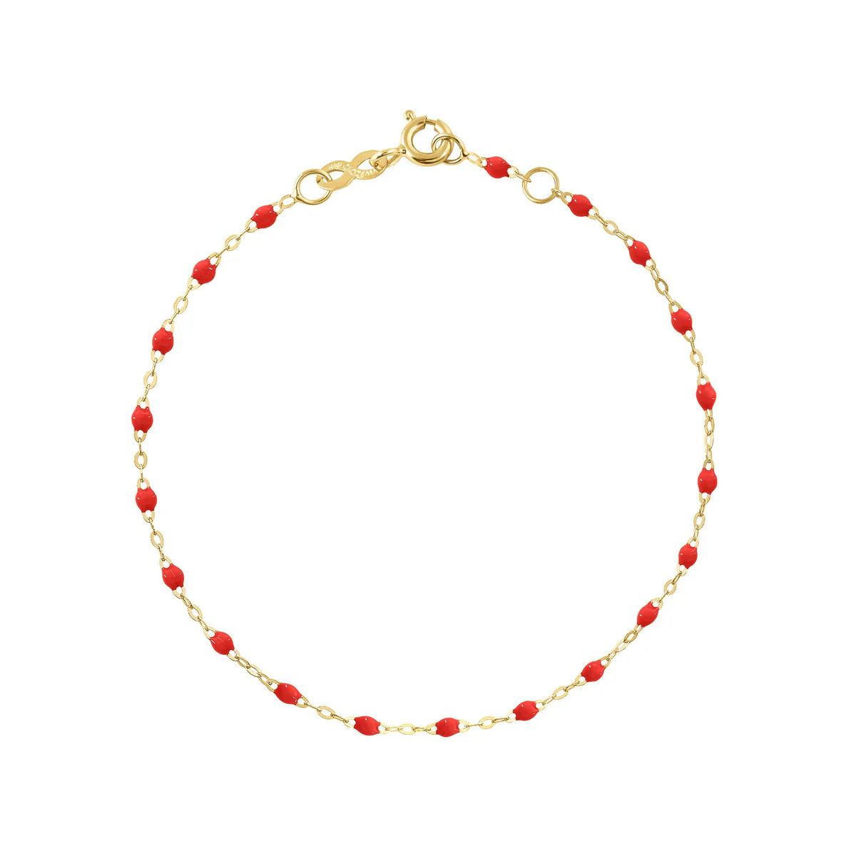Bracelet Gigi Classique Coquelicot or jaune 17cm
