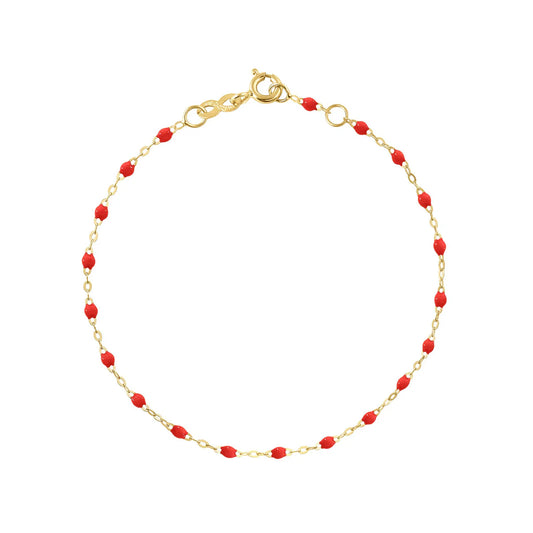 Bracelet Gigi Classique Coquelicot or jaune 17cm