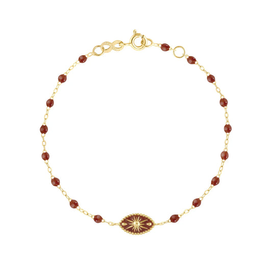Bracelet Moka Karma or jaune 17cm
