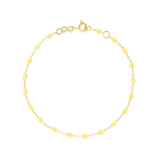 Bracelet Gigi Classique Mimosa or jaune 17cm