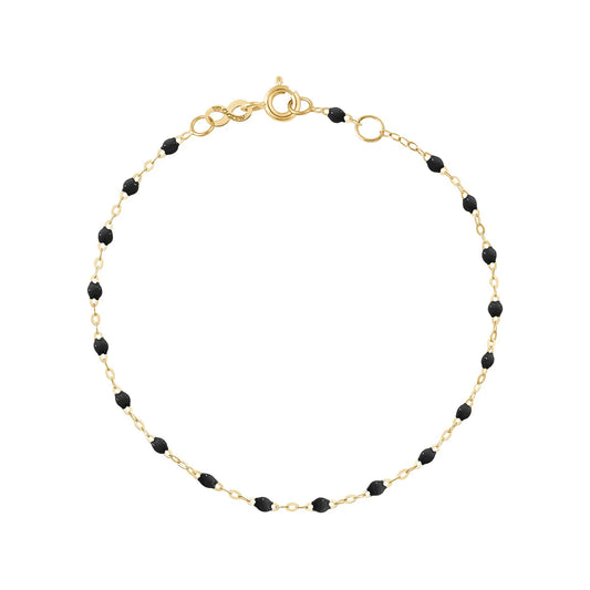 Bracelet Gigi Classique Noir or jaune 17cm