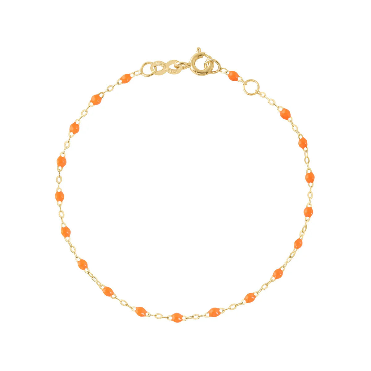 Bracelet Gigi Classique Orange Fluo or jaune 17cm