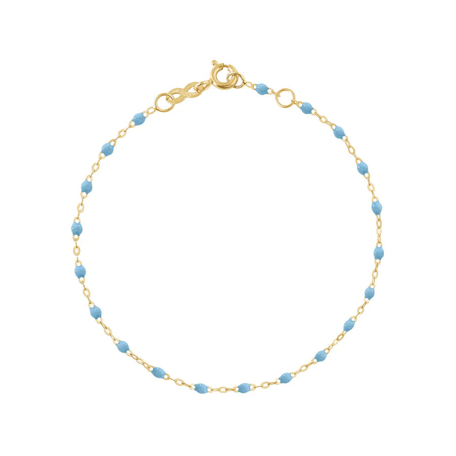 Bracelet Gigi Classique Turquoise or jaune 17cm