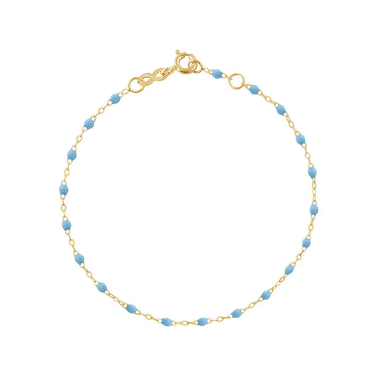 Bracelet Gigi Classique Turquoise or jaune 17cm