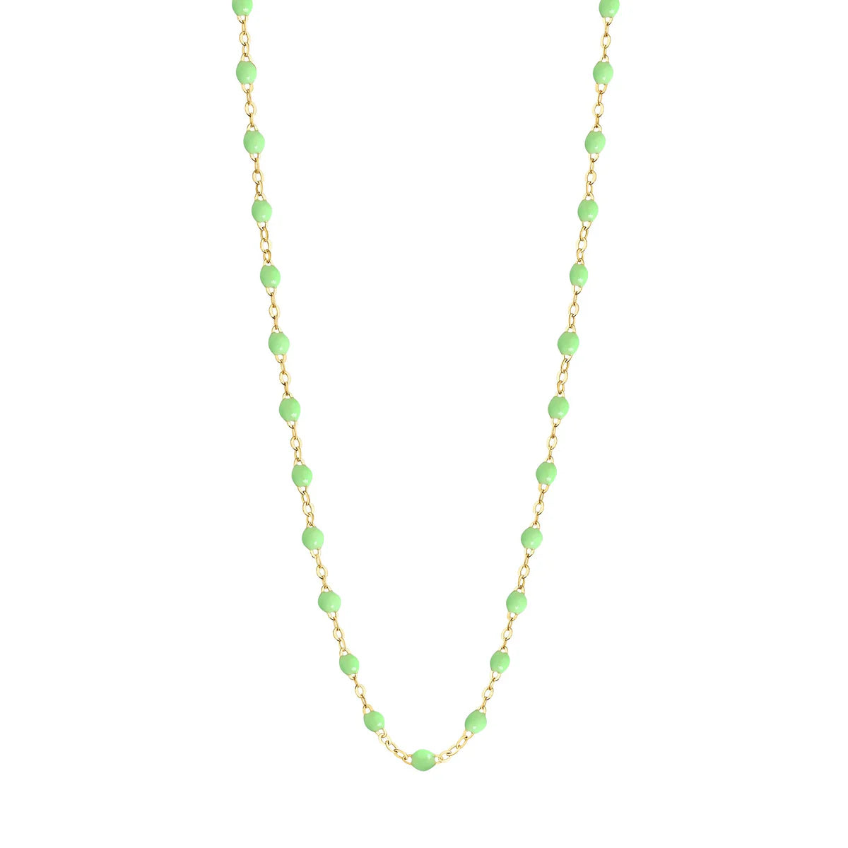 Collier Gigi Classique Anis or jaune 42cm