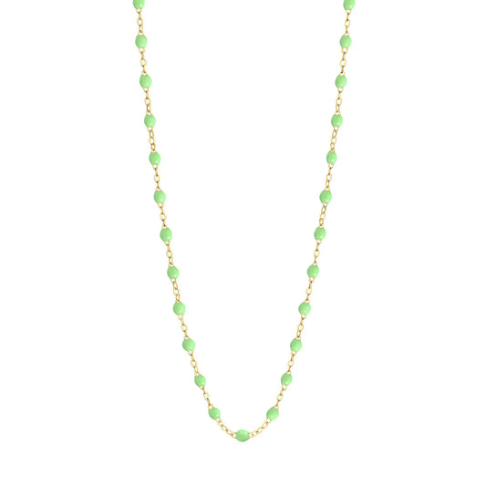 Collier Gigi Classique Anis or jaune 42cm