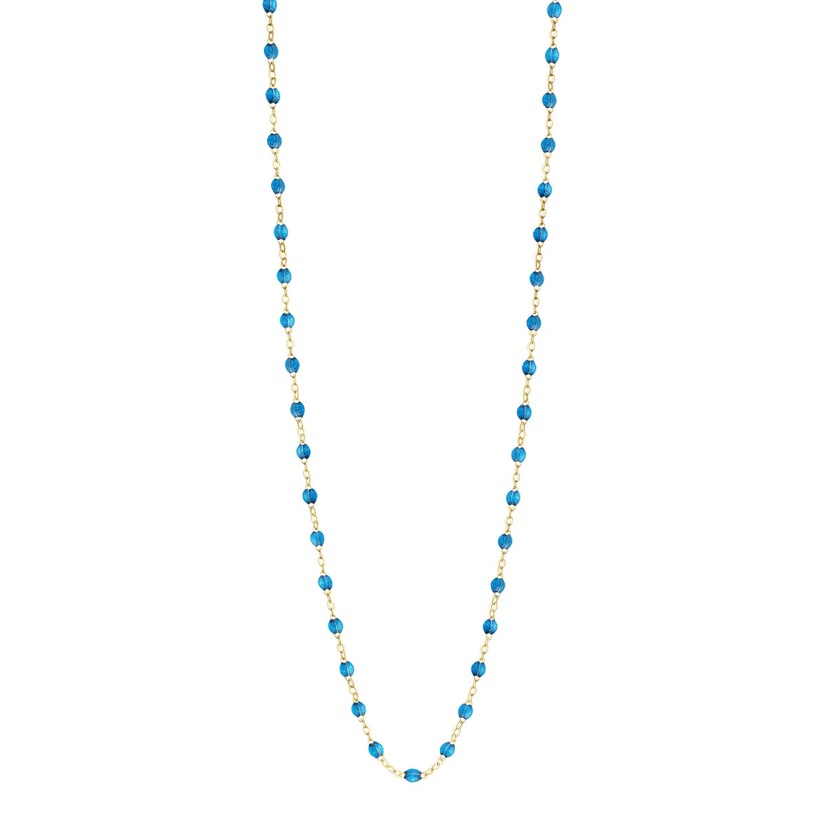 Sautoir Gigi Classique Azur or jaune 60cm