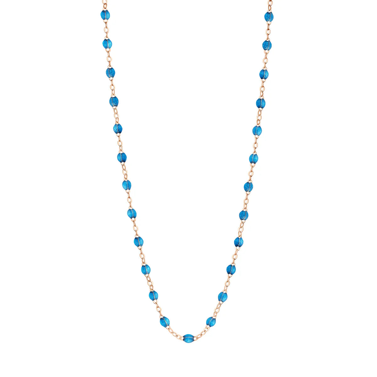 Collier Gigi Classique Azur or rose 42cm