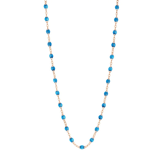 Collier Gigi Classique Azur or rose 42cm