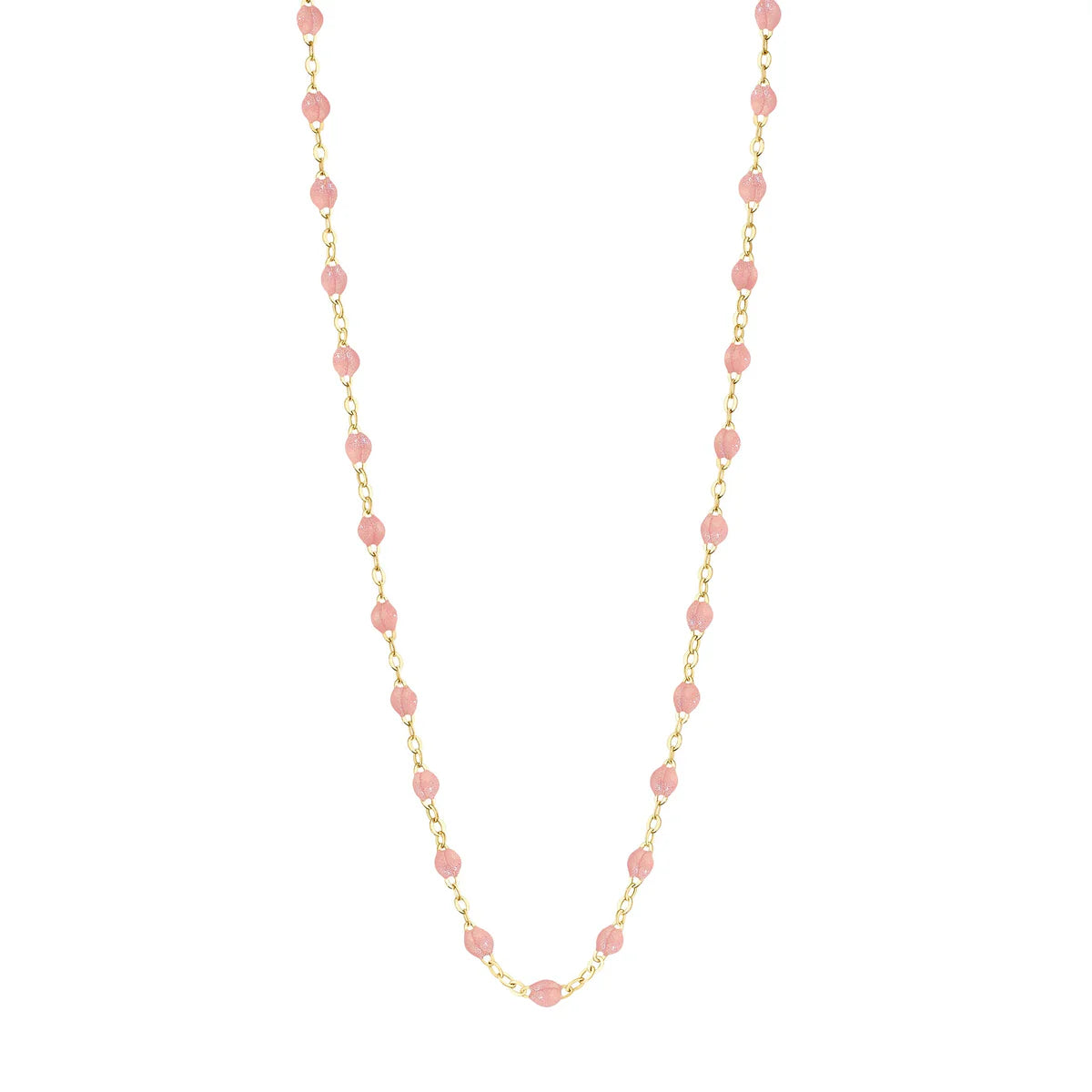 Collier Gigi Classique Blush or jaune 45cm