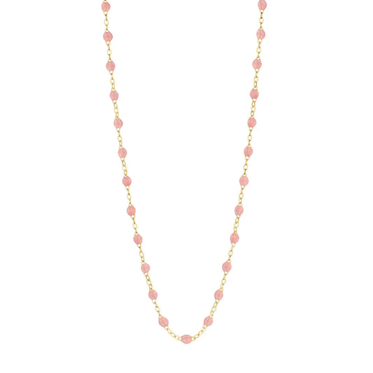 Collier Gigi Classique Blush or jaune 45cm