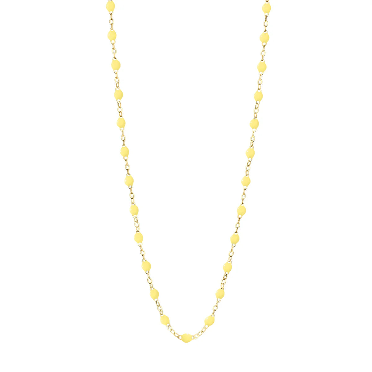 Collier Gigi Classique Mimosa or jaune 42cm
