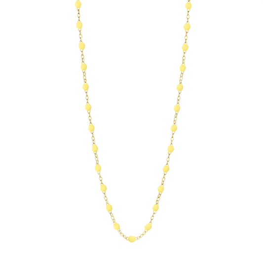 Collier Gigi Classique Mimosa or jaune 42cm