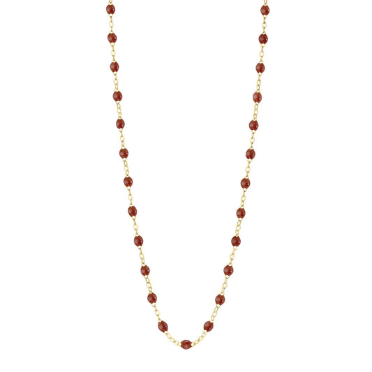 Collier Gigi Classique Moka or jaune 42cm