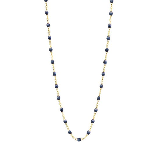 Collier Gigi Classique Nuit or jaune 42cm