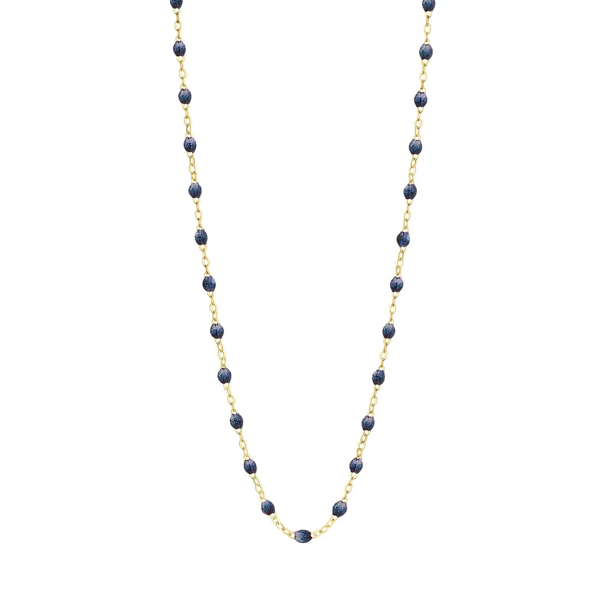 Collier Gigi Classique Nuit or jaune 50cm