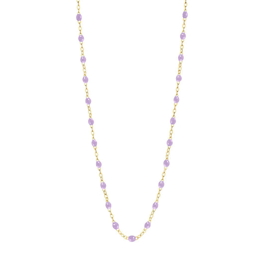 Collier Gigi Classique Parme or jaune 42cm