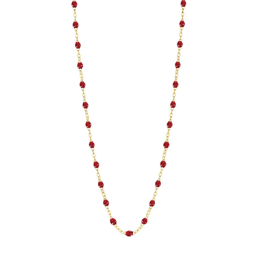 Collier Gigi Classique Cherry or jaune 45cm