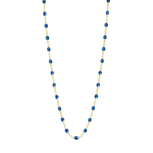 Collier Gigi Classique Saphir or jaune 42cm