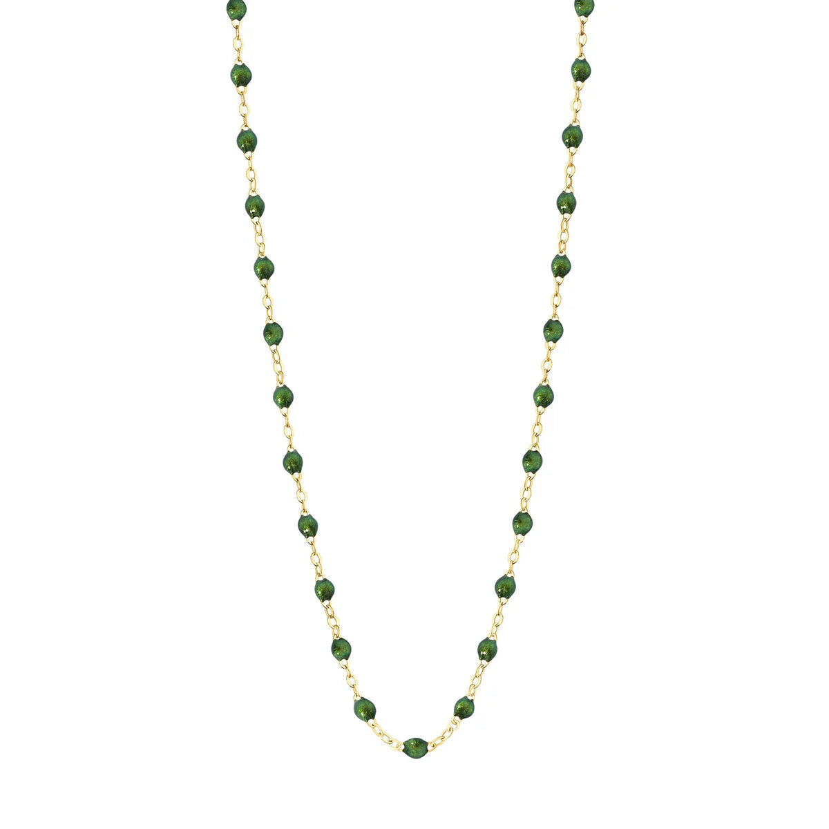 Collier Gigi Classique Scarabée or jaune 45cm