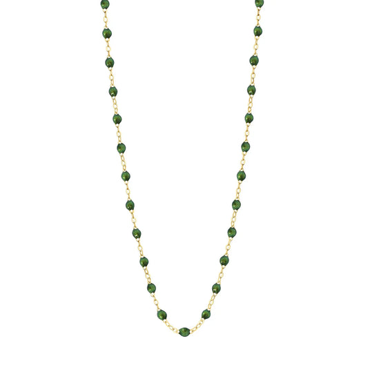 Collier Gigi Classique Scarabée or jaune 45cm
