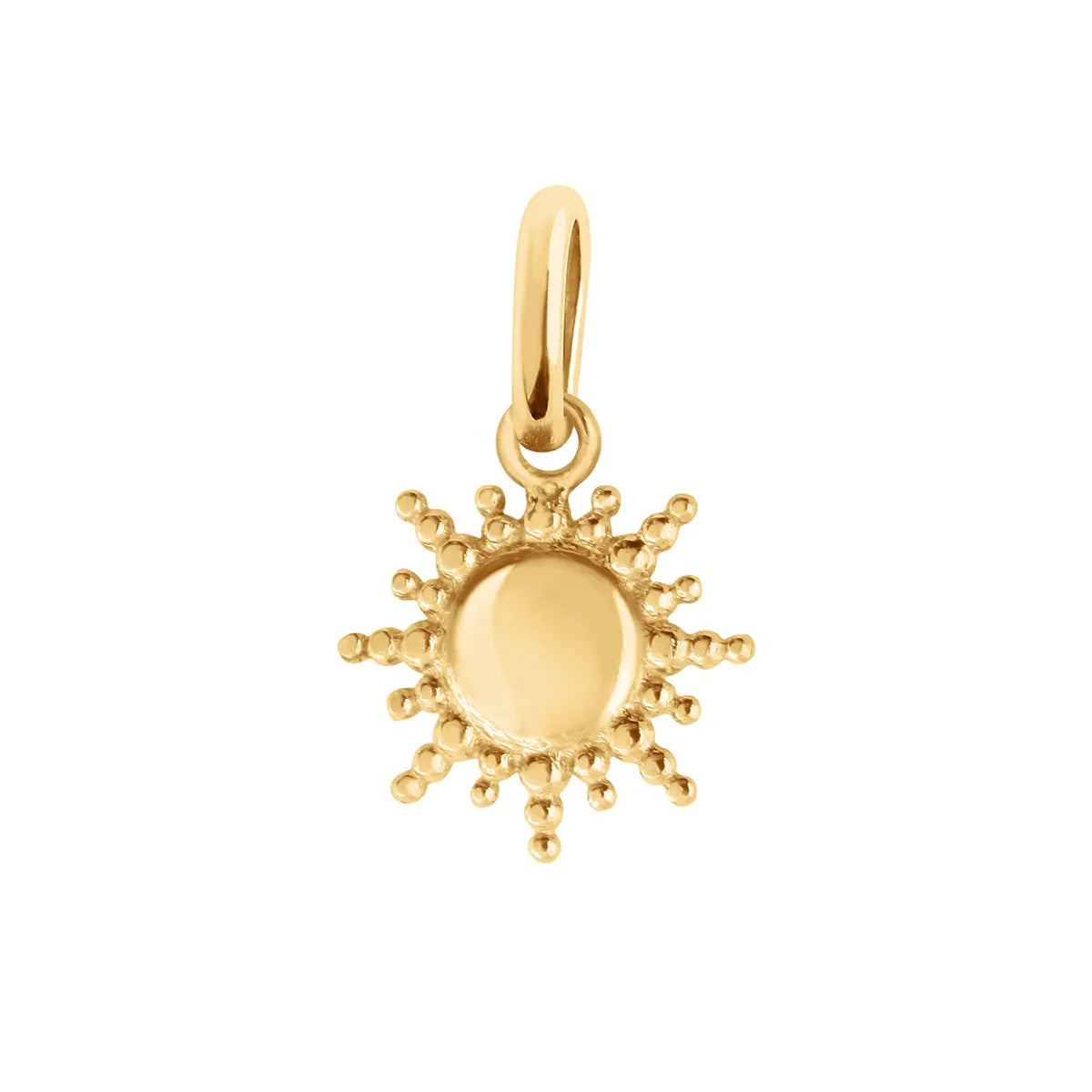 Pendentif Soleil or jaune