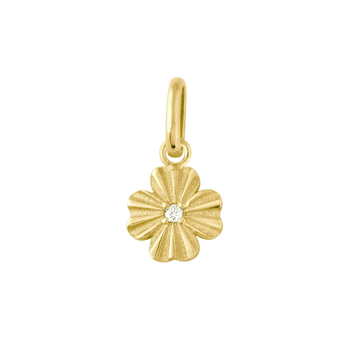 Pendentif Trèfle Lumière or jaune