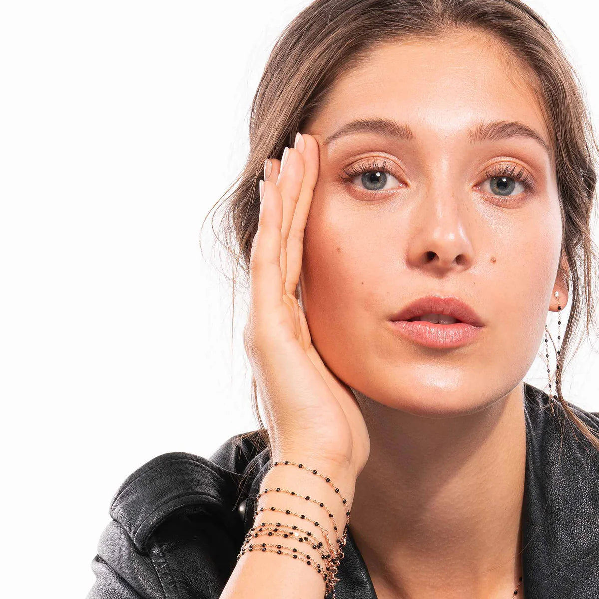 Bracelet Gigi Classique Noir or jaune 17cm