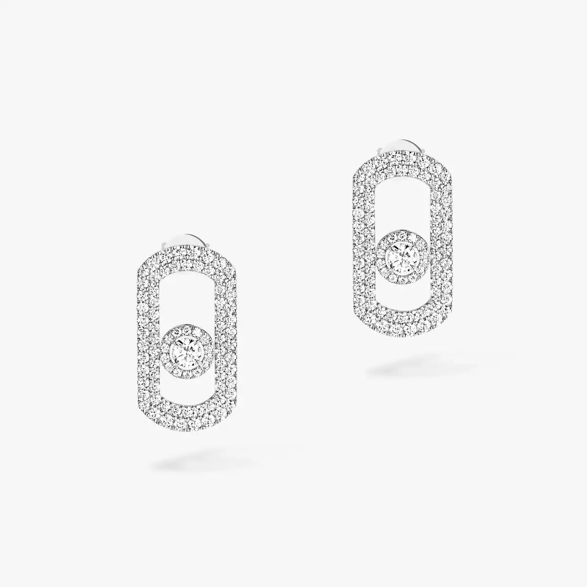 Boucles d'oreilles So Move pavées or et diamants