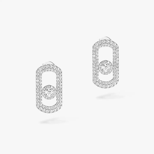 Boucles d'oreilles So Move pavées or et diamants