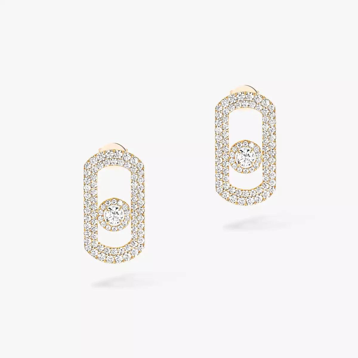 Boucles d'oreilles So Move pavées or et diamants