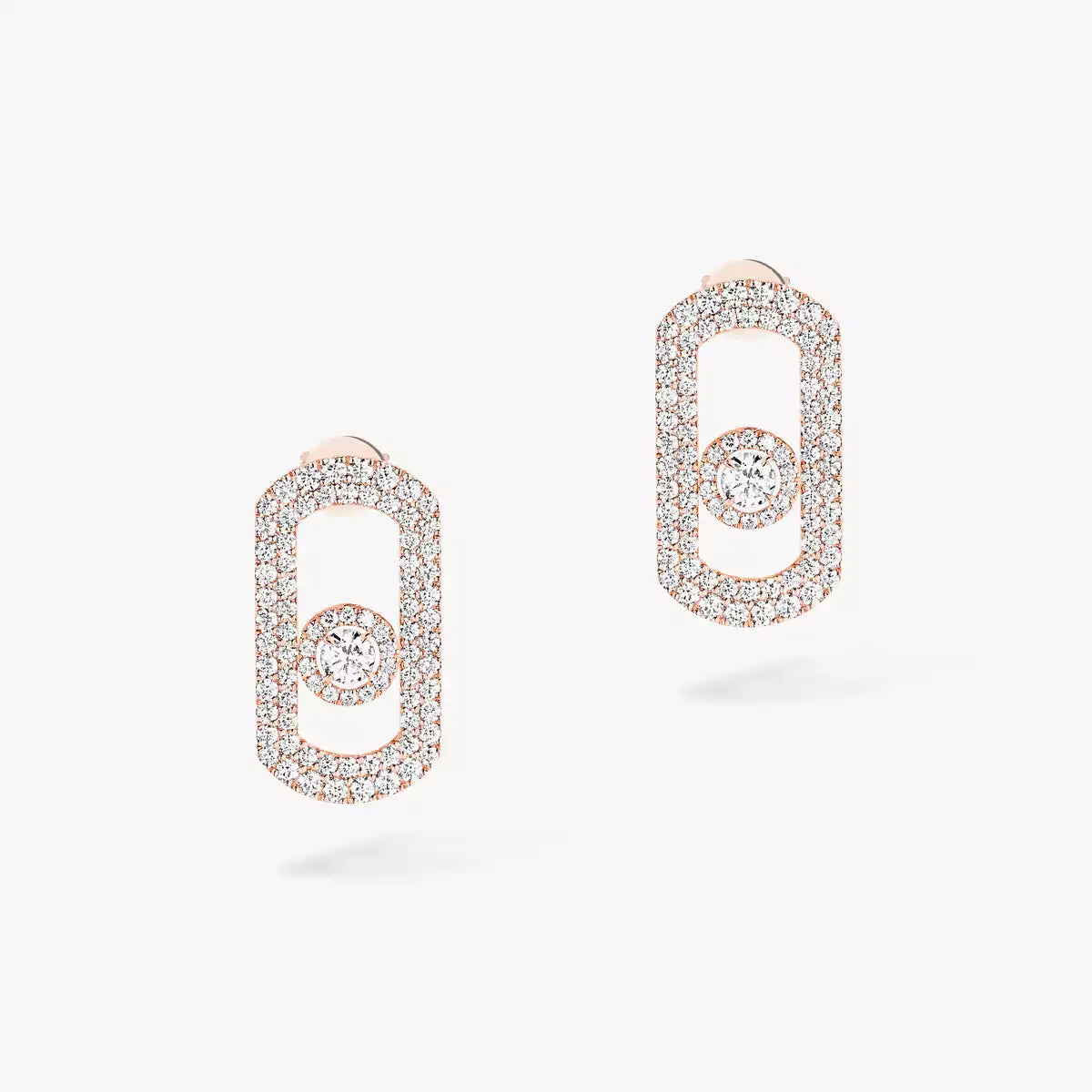 Boucles d'oreilles So Move pavées or et diamants