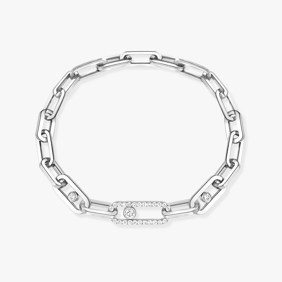 Bracelet Move Link or et diamants