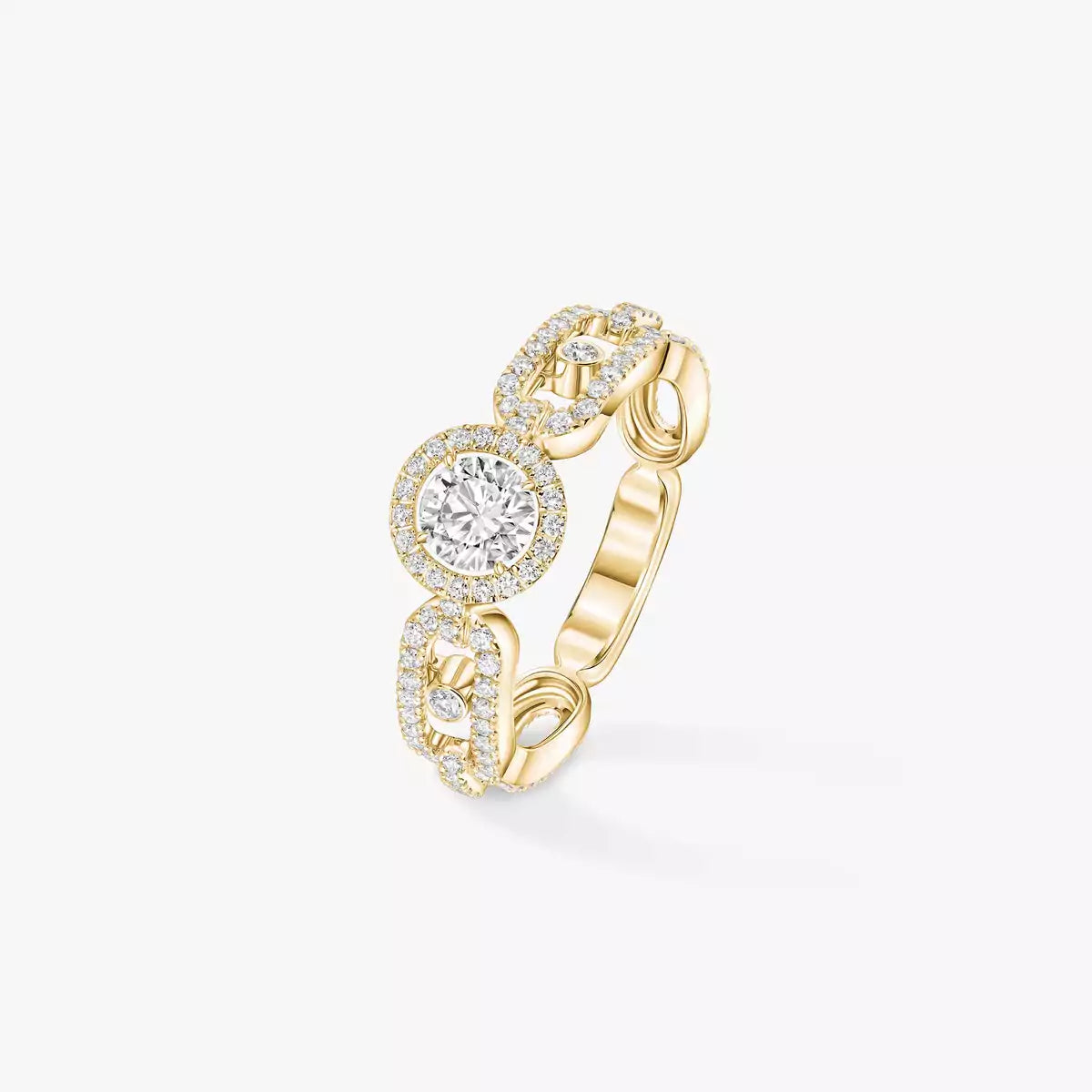 Solitaire Move Link 0.30ct or et diamants