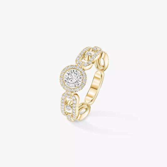 Solitaire Move Link 0.30ct or et diamants