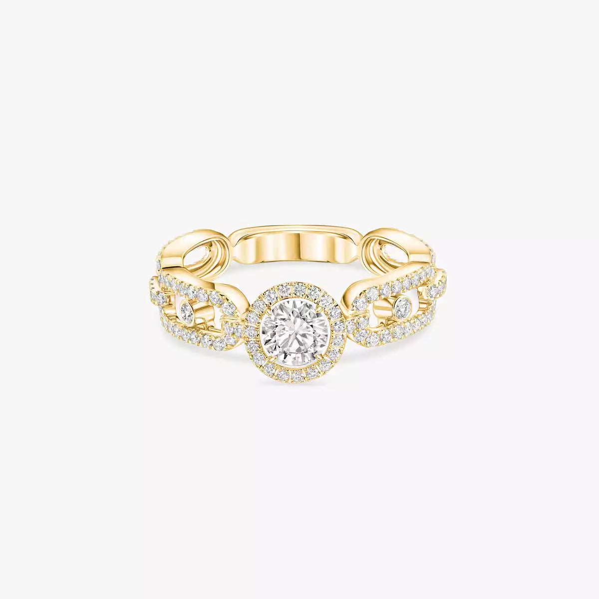 Solitaire Move Link 0.30ct or et diamants