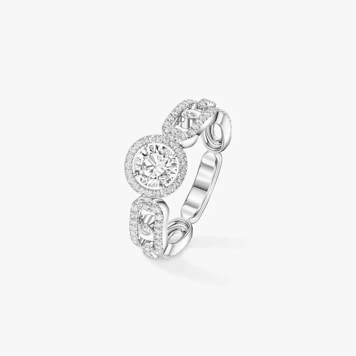 Solitaire Move Link 0.50ct or et diamants