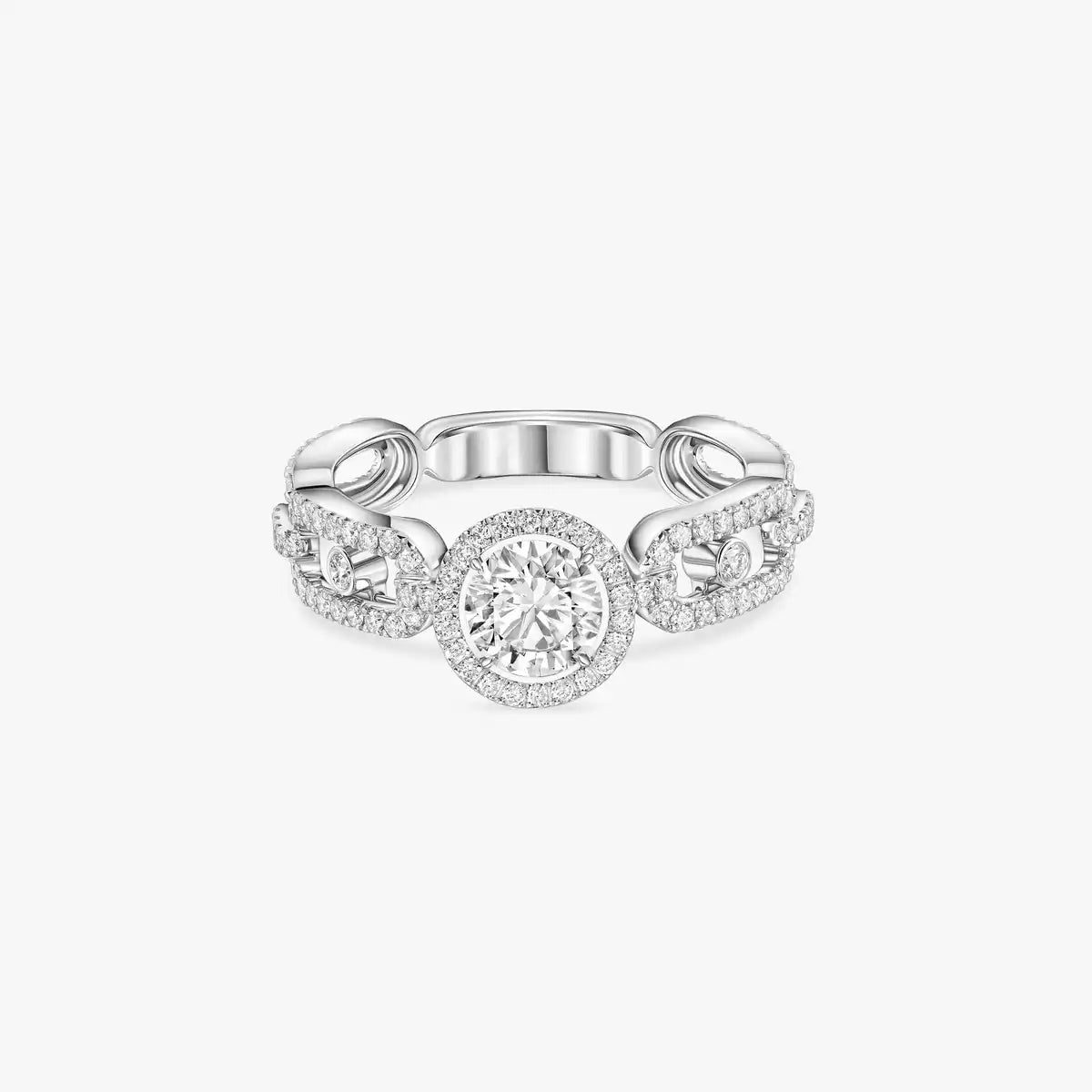 Solitaire Move Link 0.50ct or et diamants