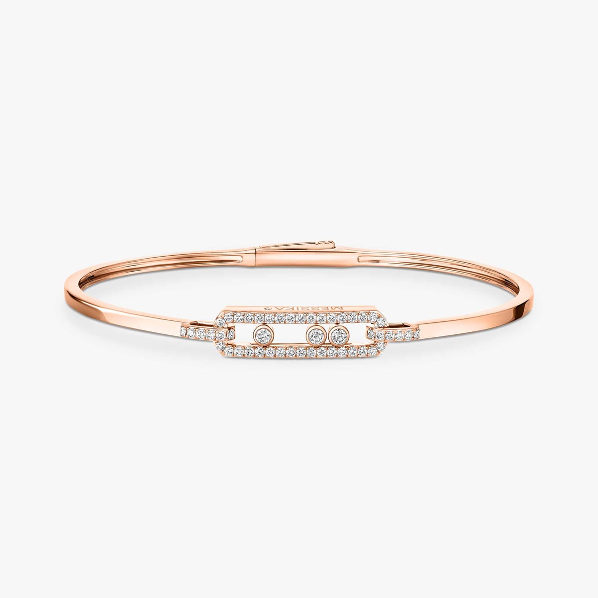 Bracelet Jonc Move Classique pavé or et diamants petit modèle