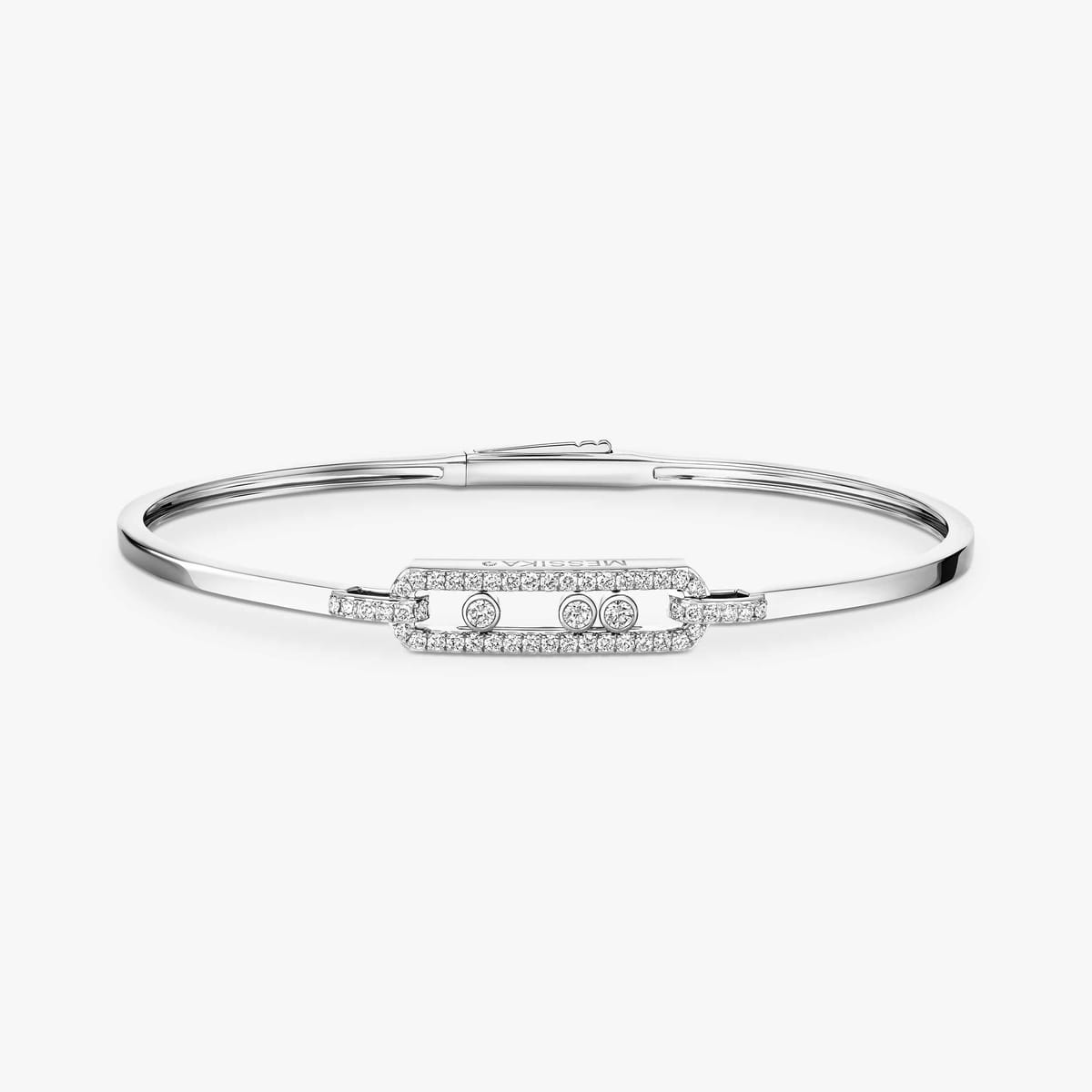 Bracelet Jonc Move Classique pavé or et diamants petit modèle