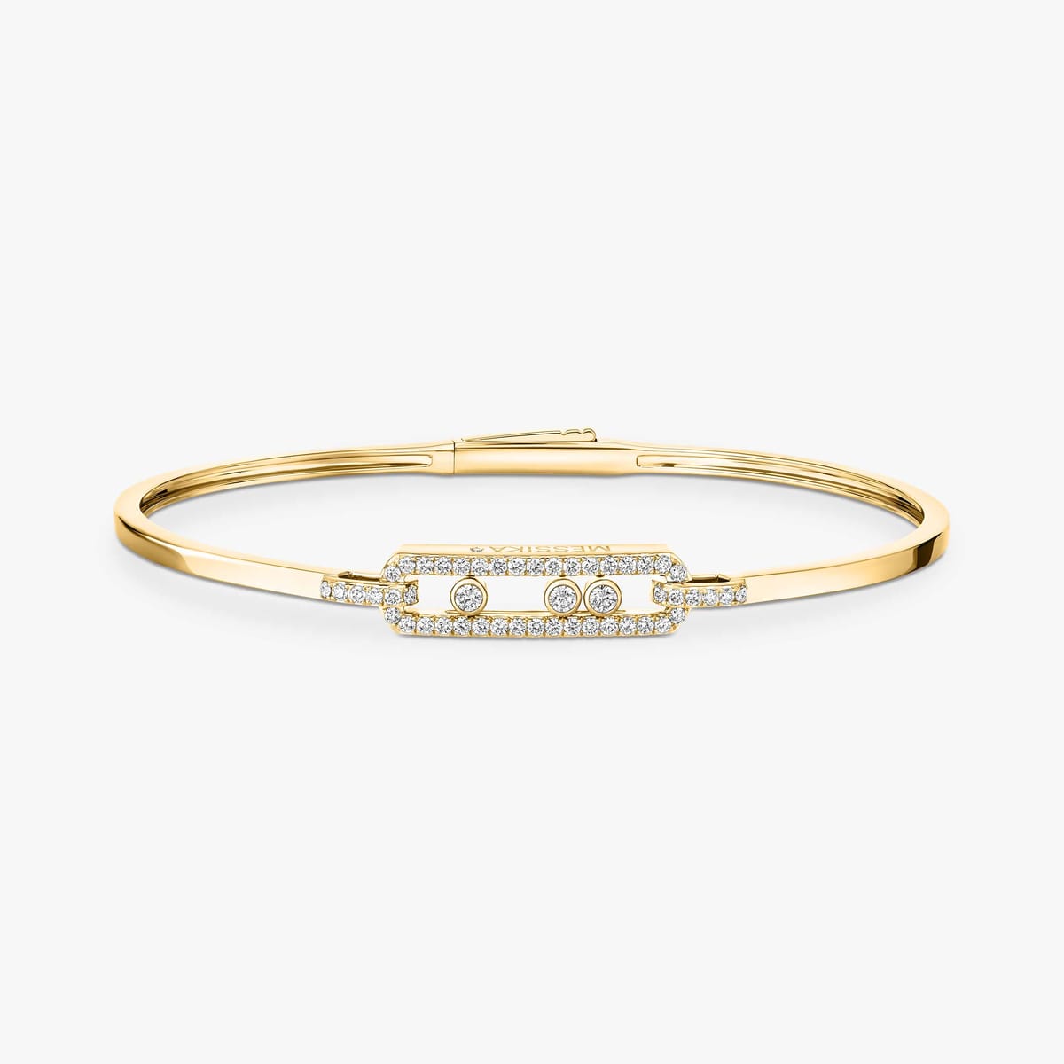 Bracelet Jonc Move Classique pavé or et diamants petit modèle