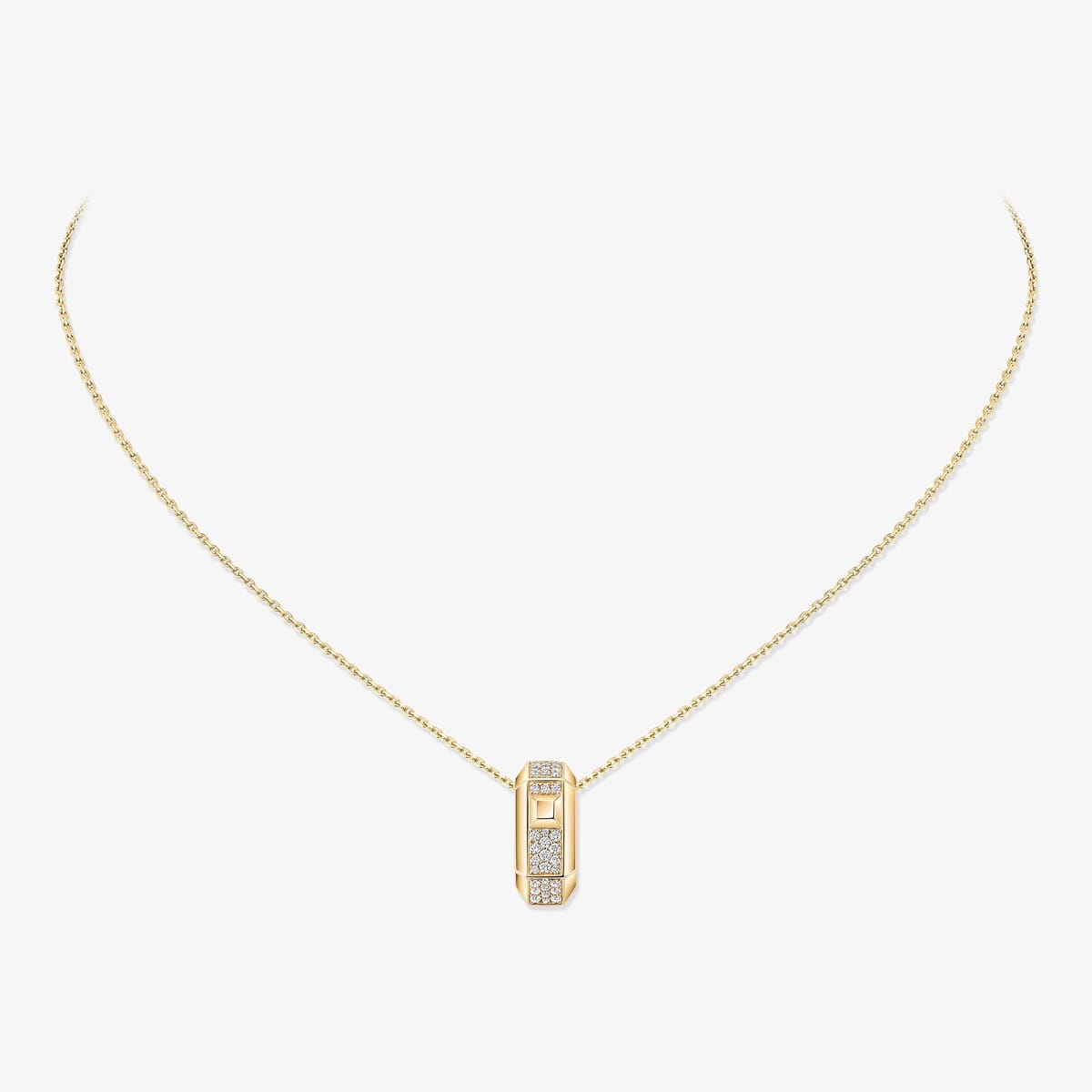 Collier Moderniste or et diamants