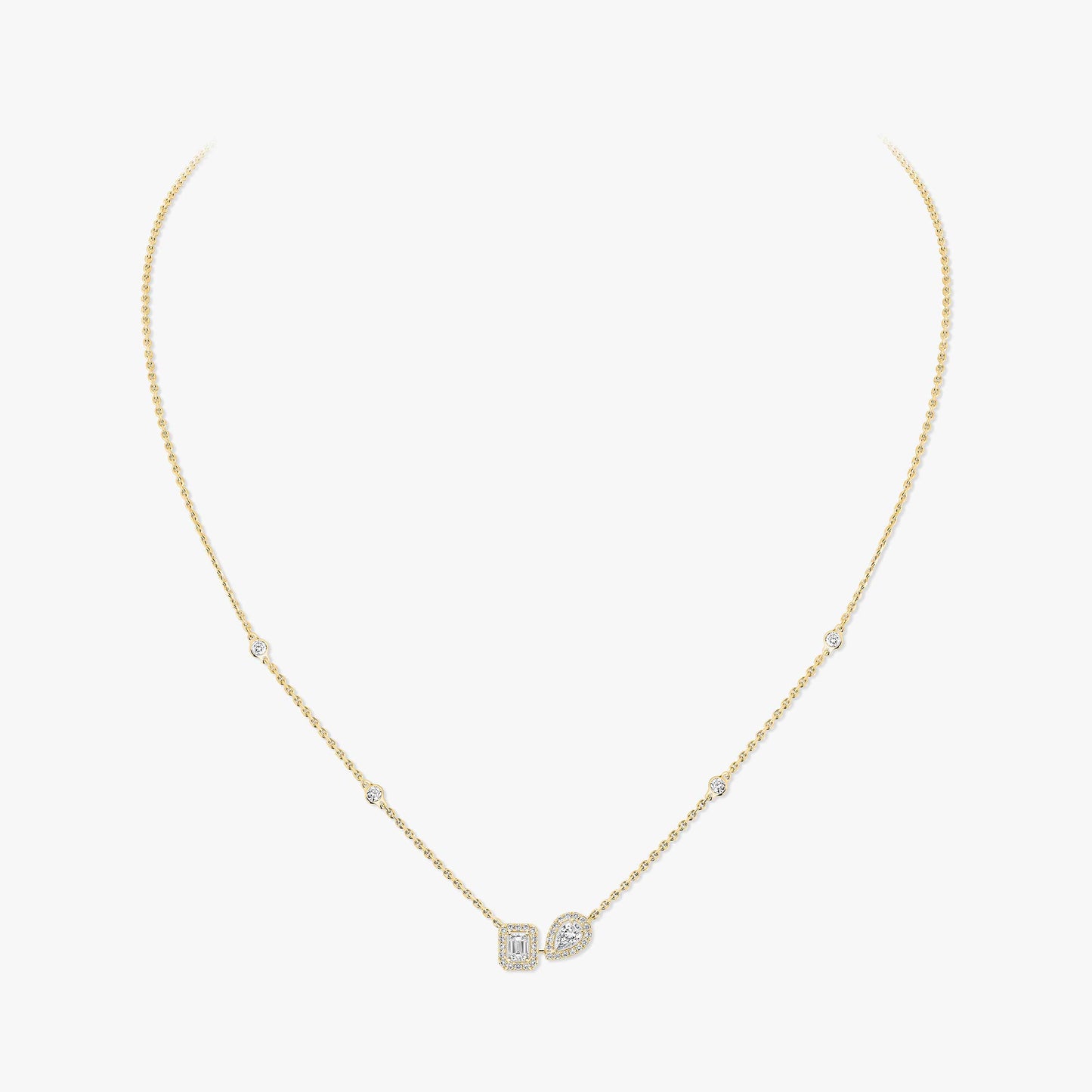 Collier My Twin Toi&Moi or et diamants