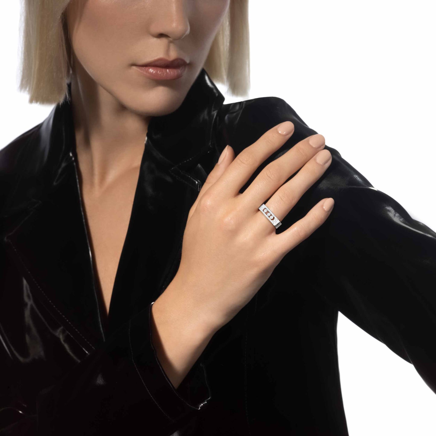 Bague Move Noa Pavée or et diamants petit modèle
