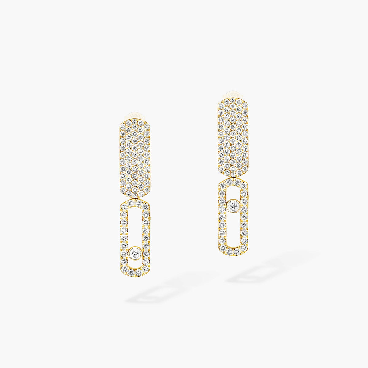 Boucles d'oreilles Imperial Move or et diamants