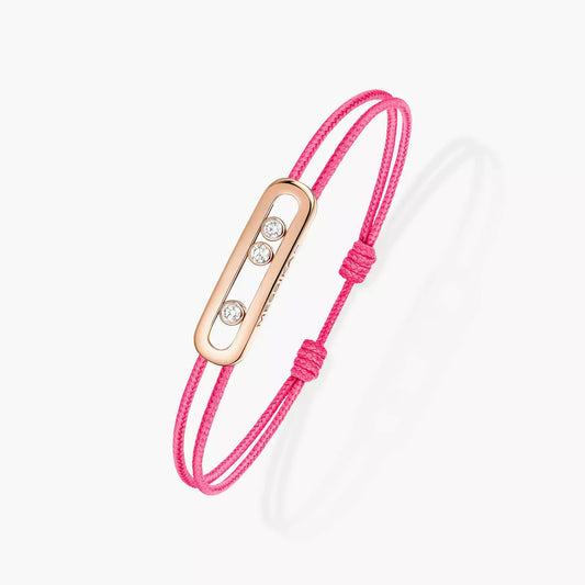 Bracelet or rose 18Kt Messika Care(s) cordon rose