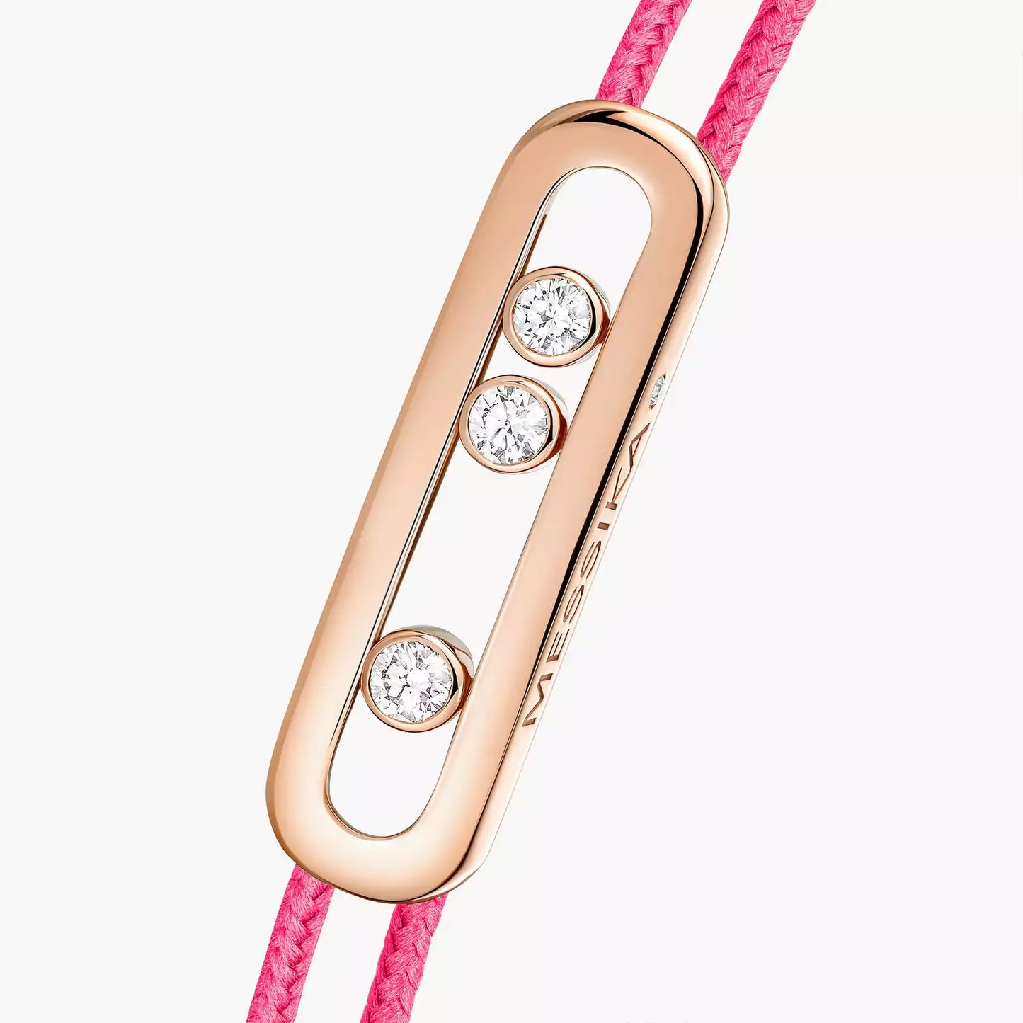 Bracelet or rose 18Kt Messika Care(s) cordon rose