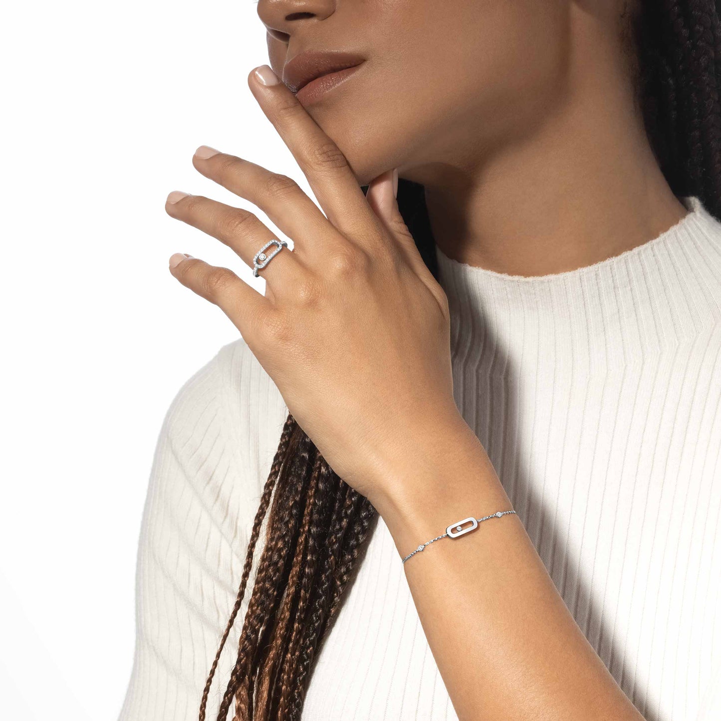 Bracelet Move Uno or et diamant