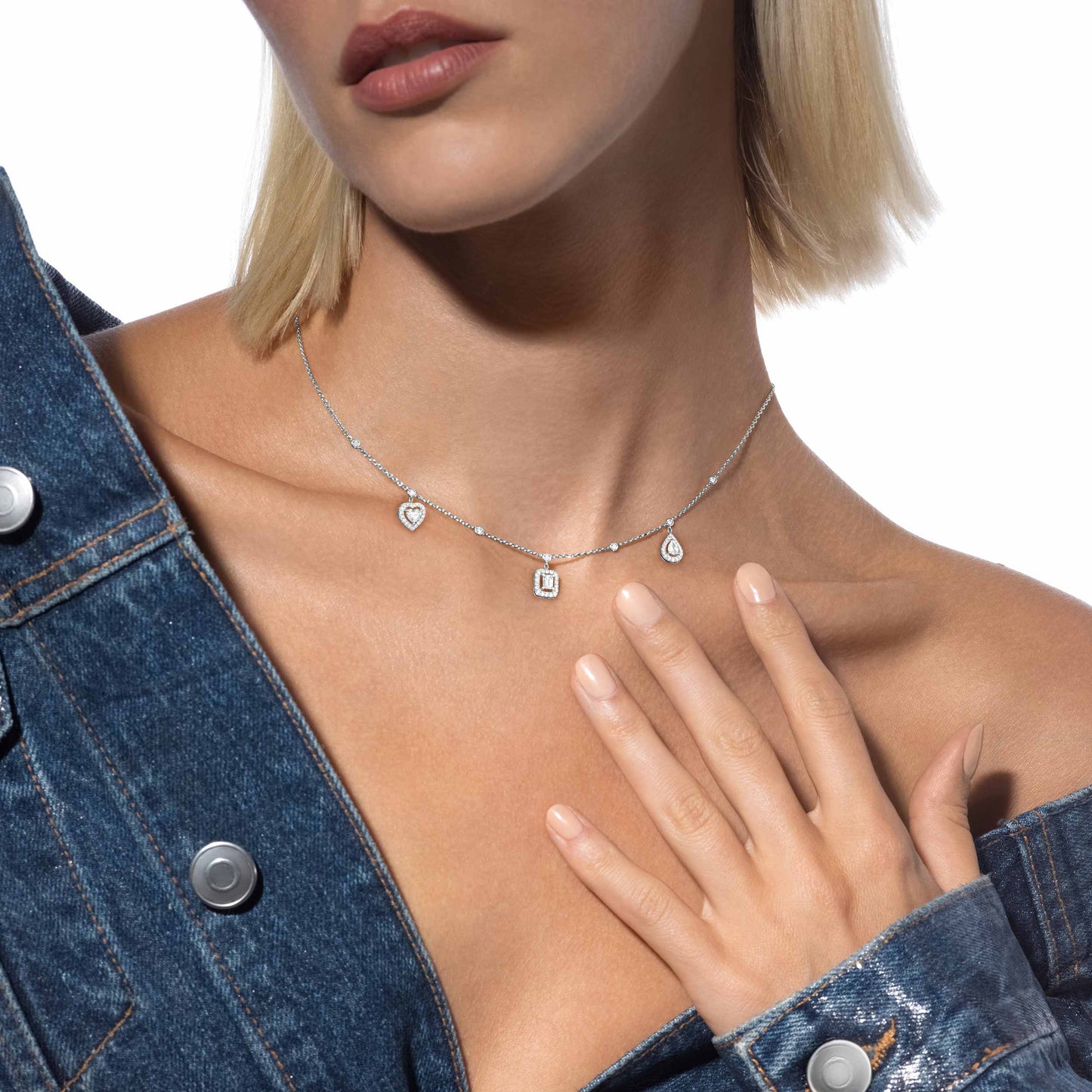 Collier My Twin Trio or et diamants